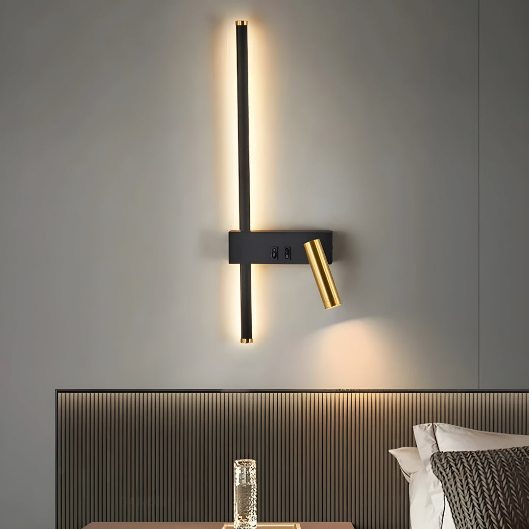 Duo | Minimalistische Wandlamp met Schakelaar & LED