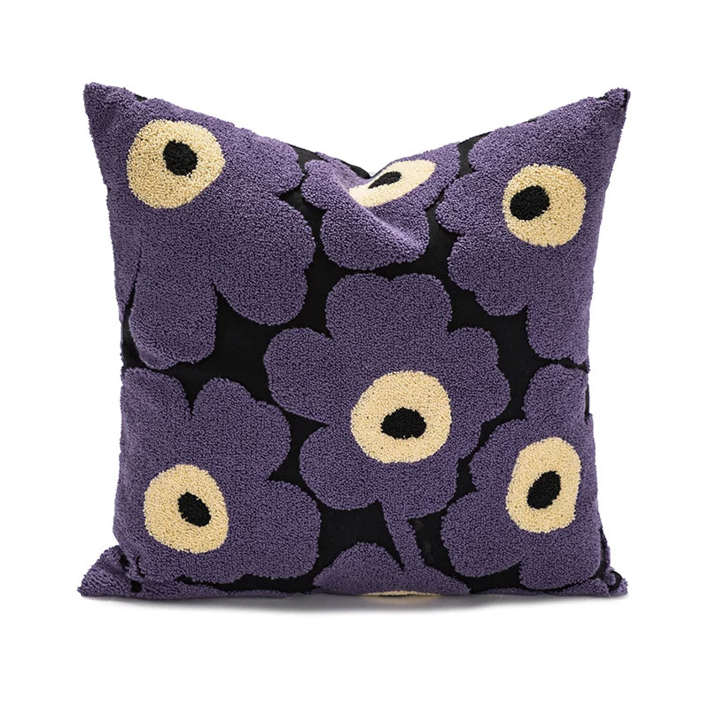Bloemvormige Kussenhoes | Zachte Plush | 45 x 45 cm | Zonder Vulling