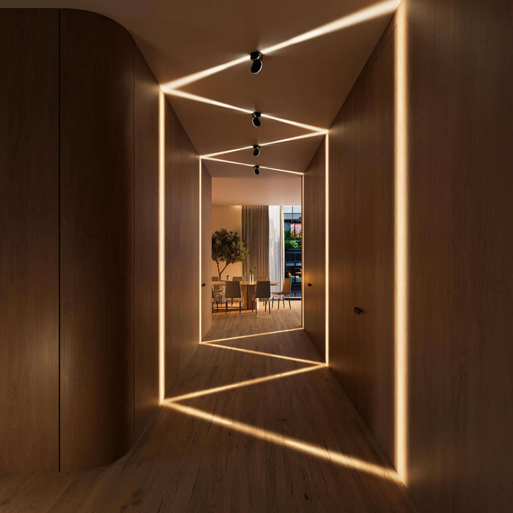 SPECTRA™ LED Wandlamp | 360° Draaibaar Licht | Minimalistisch Mat Wit | Spectaculair Lichtspel