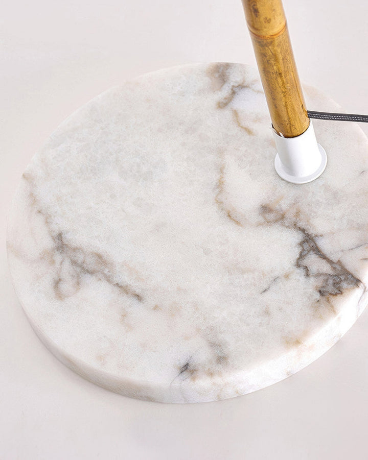 Balance Bamboo Vloerlamp | Wabi-Sabi Stijl met Bamboe & Canvas – Rustgevende Natuurlijke Verlichting