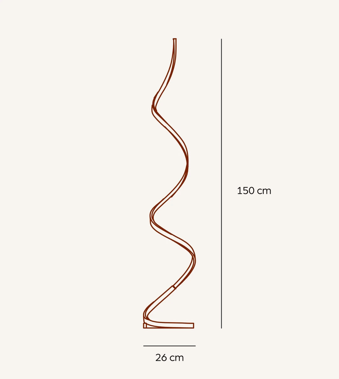 Wynd™ LED Vloerlamp | Dimbare Staande Lamp met Voetschakelaar | 150 cm Hoog