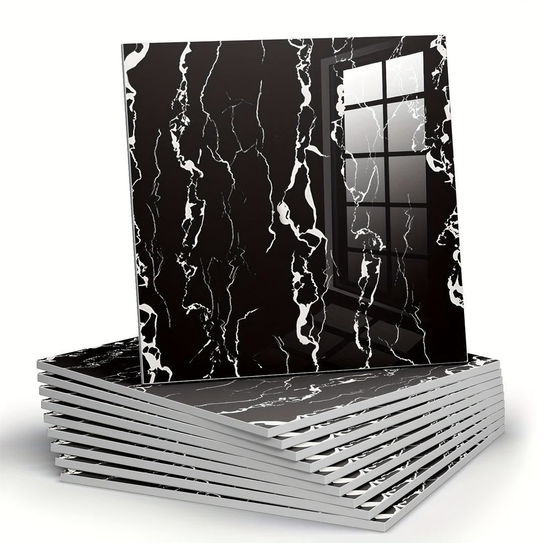 MarbleStick | Zelfklevende Faux Marmeren Wandtegels – 10 Stuks