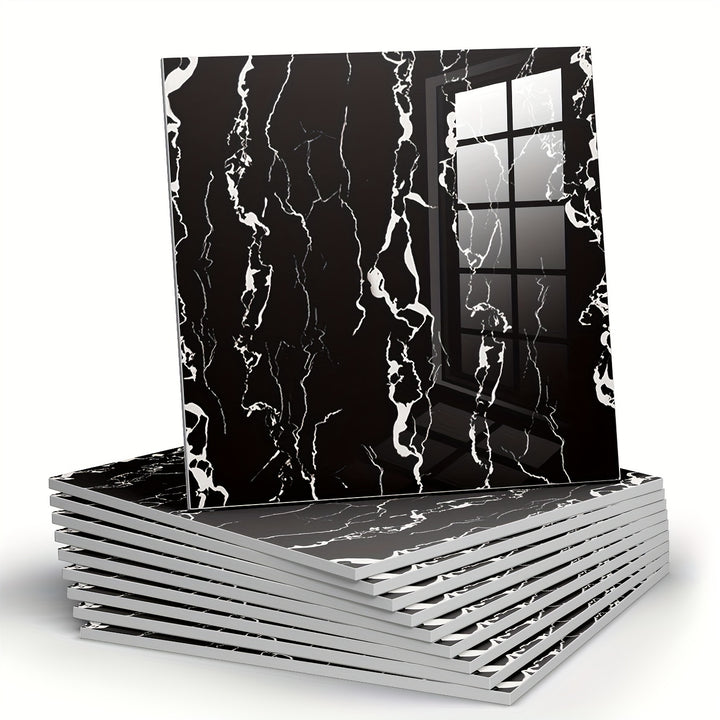 MarbleStick | Zelfklevende Faux Marmeren Wandtegels – 10 Stuks