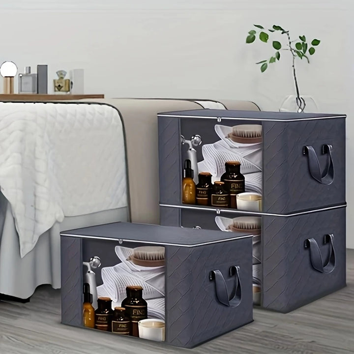 3-Pack Opvouwbare Stoffen Opbergboxen | Grote Capaciteit | 30 x 55 x 35 cm