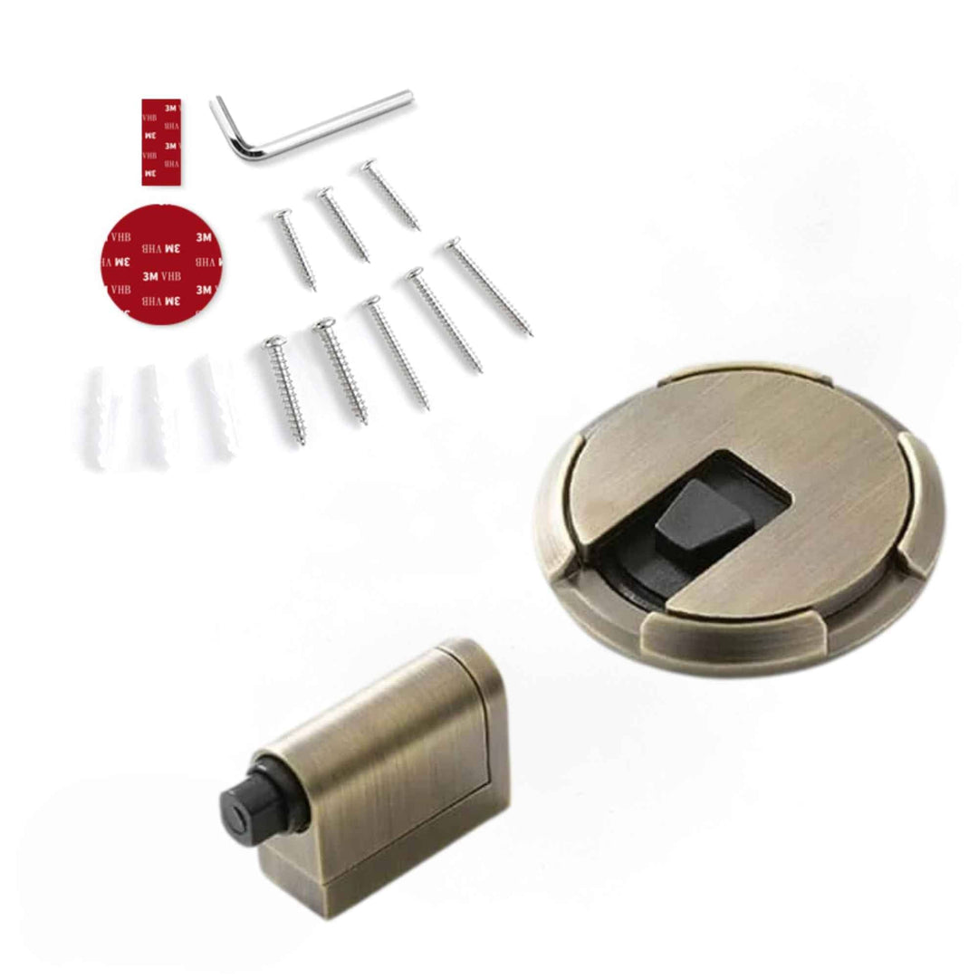 Mechanical Door Stopper | Lockable Door Holder Made of Solid Zinc Alloy
