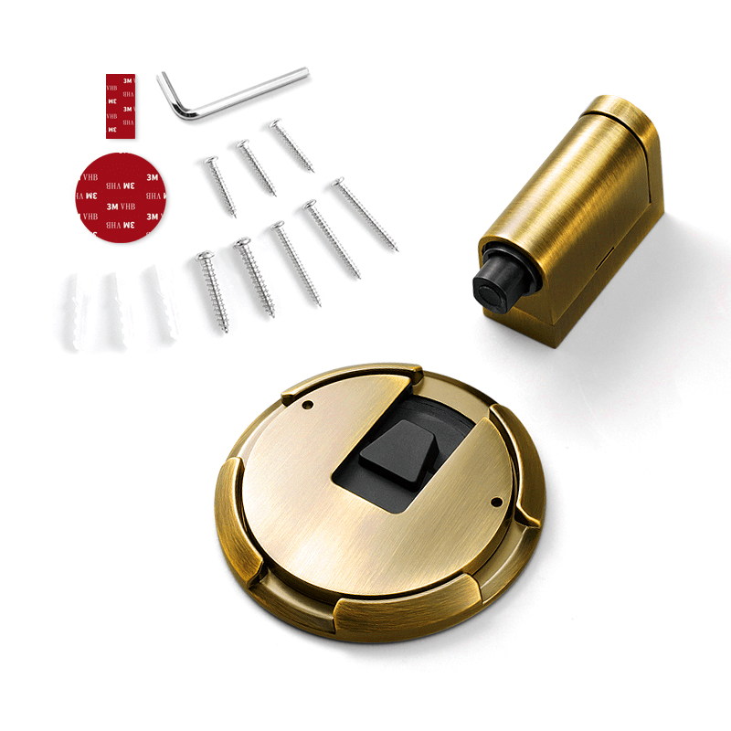 Mechanical Door Stopper | Lockable Door Holder Made of Solid Zinc Alloy