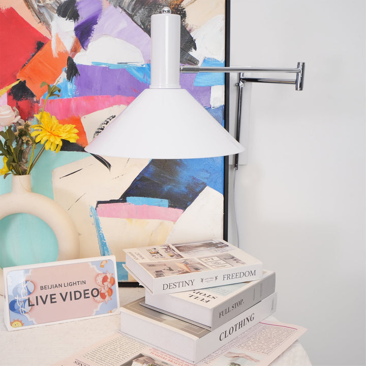 Anvia Wandlamp | Minimalistische Verstelbare Wandlamp voor Slaapkamer & Woonkamer