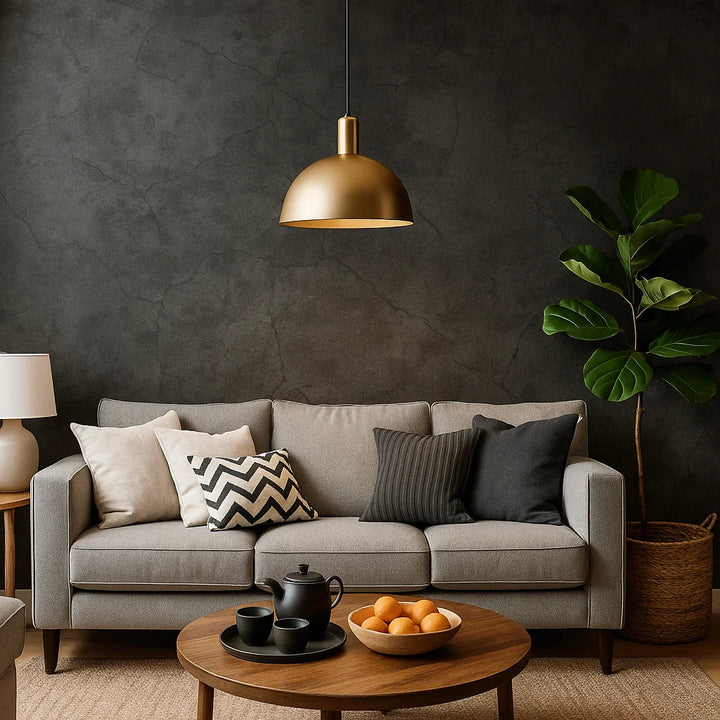 Cemento Nero | Zelfklevend PVC Behang Zwart