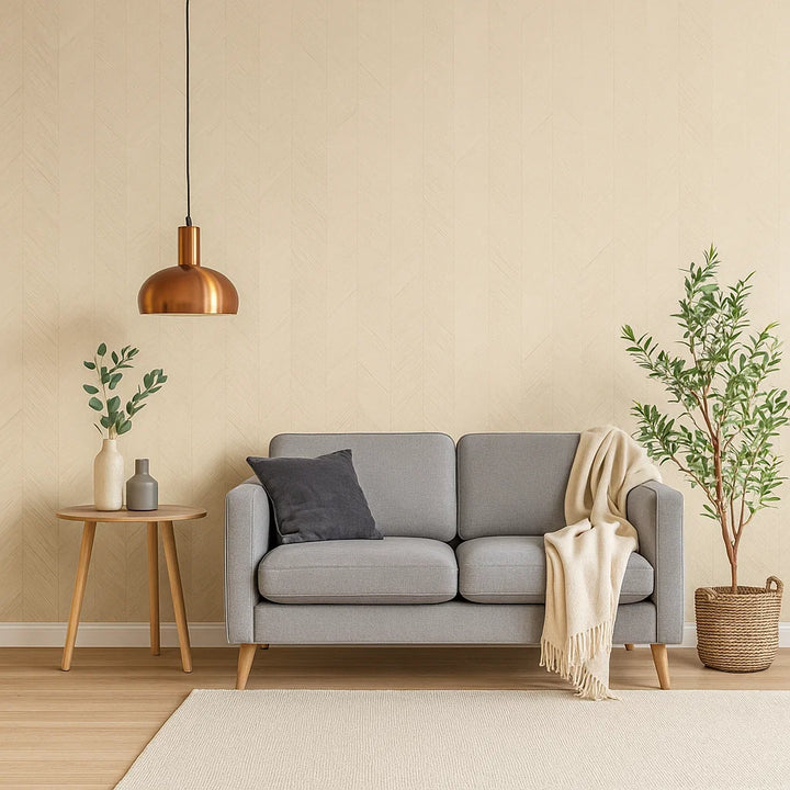 Grattugiare Crema | Zelfklevend PVC Behang Beige