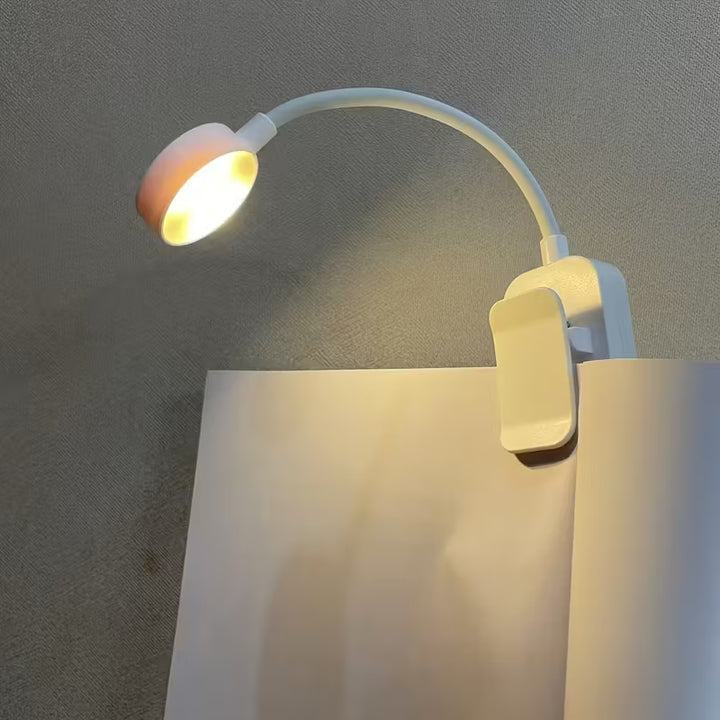 FlexiRead™ Clip-On Leeslamp – Dimbare LED met 3 Kleuren voor lezen