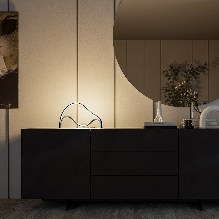 Hera™ LED Tafellamp | Minimalistisch Design in Mat Zwart | Warm Wit 2700K & Energiezuinig