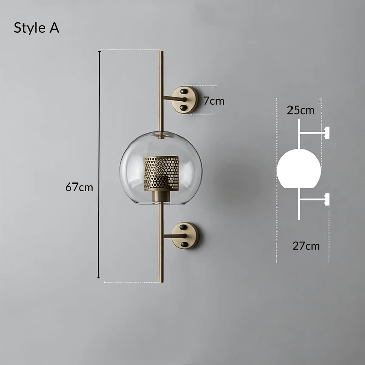 Dawn Wandlamp | Moderne glazen wandlamp met warme sfeer en tijdloos design