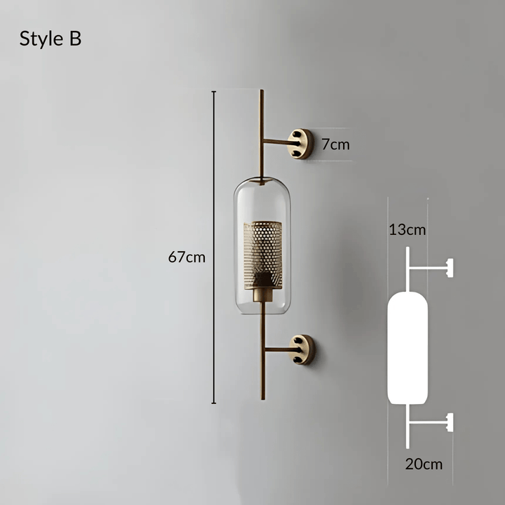 Dawn Wandlamp | Moderne glazen wandlamp met warme sfeer en tijdloos design