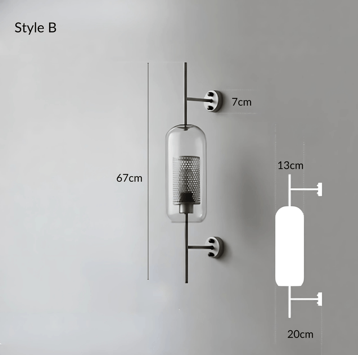 Dawn Wandlamp | Moderne glazen wandlamp met warme sfeer en tijdloos design