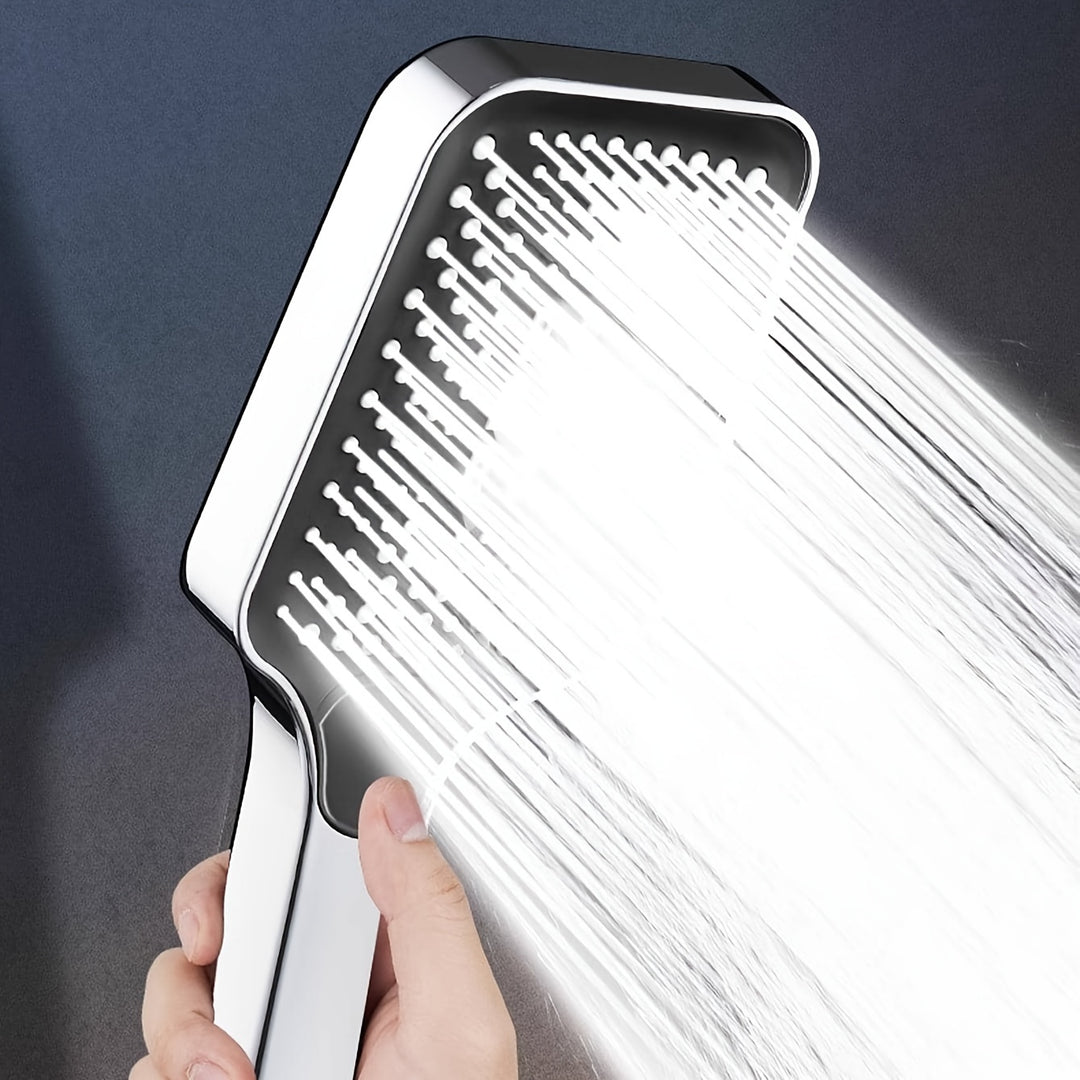 Vierkante Verstelbare Douchekop | Compleet Pakket met Slang & Ophangstuk – Universele Aansluiting