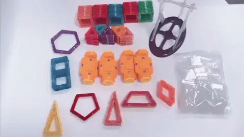 MagicBlock™ | Magnetische Bouwstenen | Creatief & Educatief Speelplezier (v.a. 3 jaar)