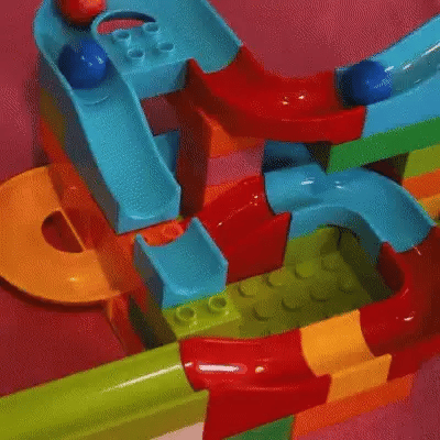 Blocks Marble Track™ | Uitbreidbare Knikkerbaan | Bouw & Race voor Kids