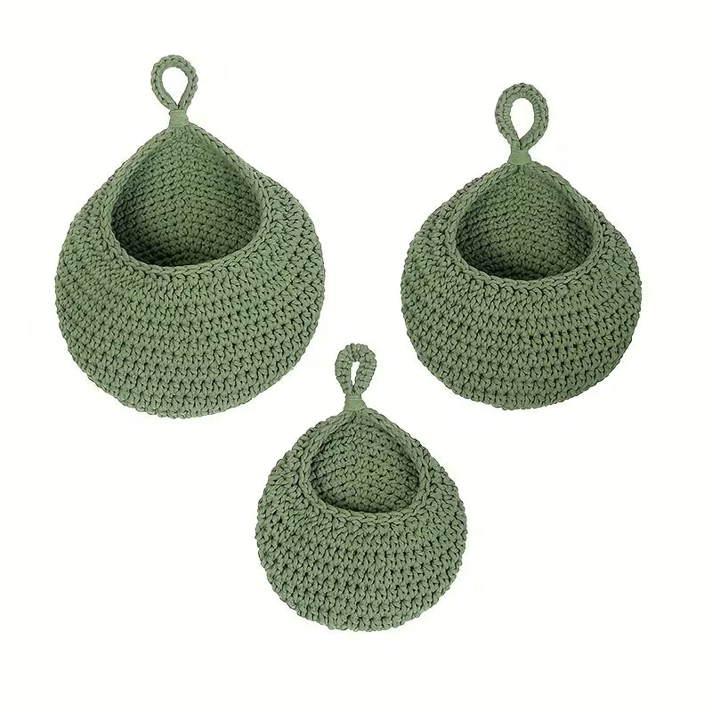 Handgeweven Opbergmanden Set (3-delig)