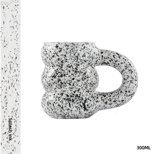 Porseleinen Beker | Minimalistisch Geometrisch Design | 300 ml