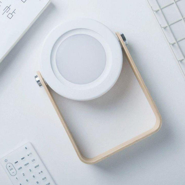 Opvouwbare Nachtlamp met Houten Handvat | Draagbare LED Leeslamp & Lantaarnlamp