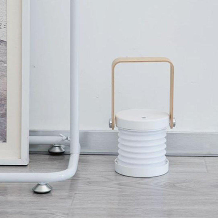 Opvouwbare Nachtlamp met Houten Handvat | Draagbare LED Leeslamp & Lantaarnlamp