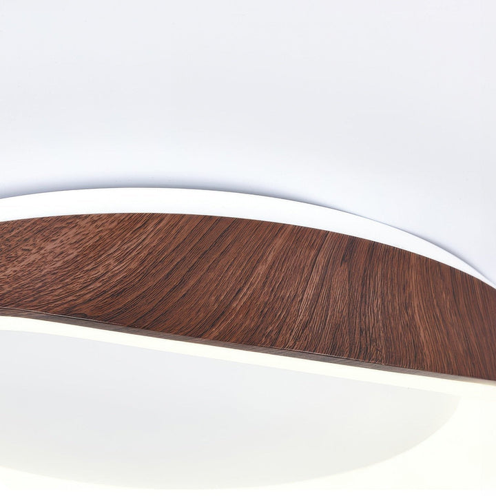Nordic Artistic Wood Grain Plafondlamp | Scandinavisch Design | LED Verlichting